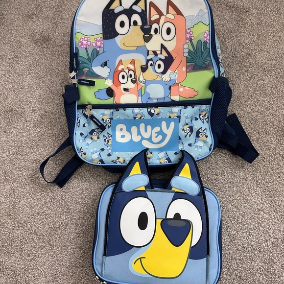 Bluey Backpack & Lunch Bag Set for Kids – 16” Preschool School Bag - Picture 3 of 7